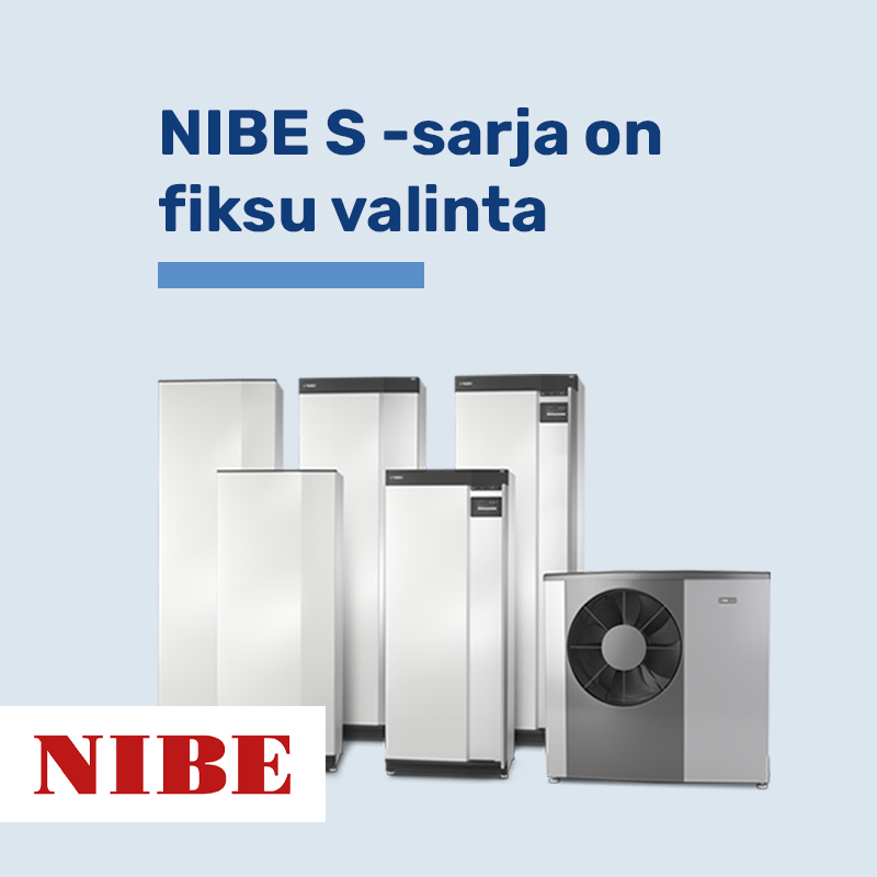 Nibe S-sarja ilma-vesilämpöpumppu – energiatehokas lämmitysratkaisu asennettuna